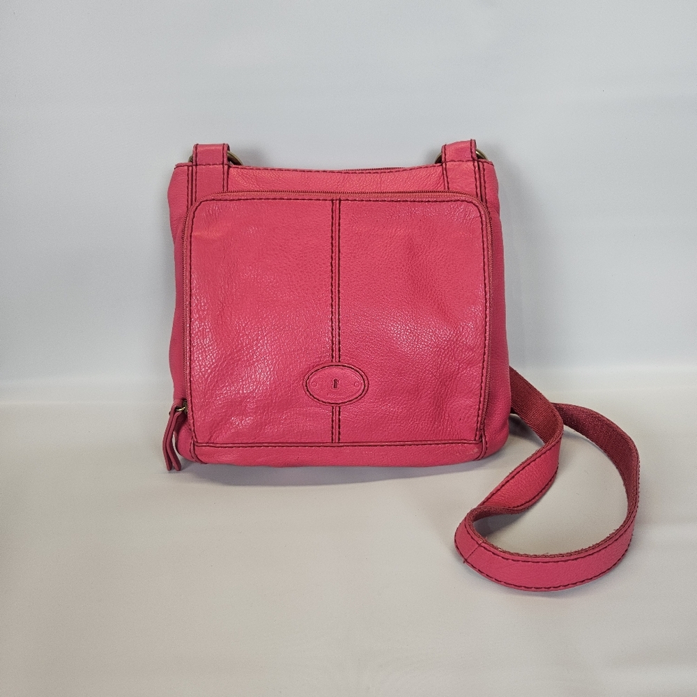 Fossil Vibrant Pink Crossbody Bag